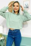 138891 138891-kapsonlu Crop Sweatshırt